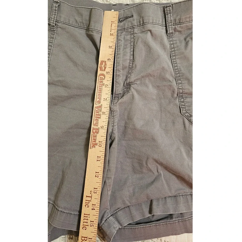 Lee Womens Regular Fit Bermuda Mid Rise Gray Shorts Size 18M 1CWUB01